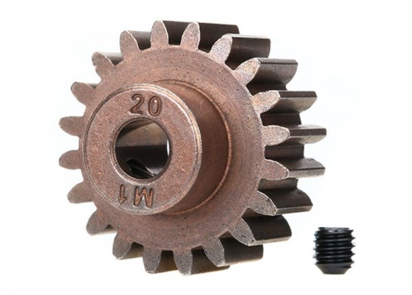 Gear, 20-T pinion (1.0 metric pitch) (fits 5mm shaft)/ set s TRAXXAS (compatible with steel spur gea