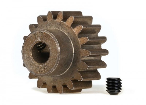 Gear, 18-T pinion (1.0 metric pitch) (fits 5mm shaft)/ set s Gear, 18-T pinion (1.0 metric pitch) (