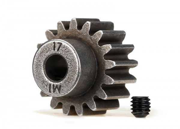Gear, 17-T pinion (1.0 metric pitch) (fits 5mm shaft)/ set s *J* TRAXXAS (compatible with steel spur