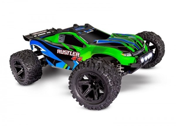 TRAXXAS Rustler 4x4 grün RTR mit Akku +LED-Licht
