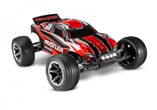 TRAXXAS Rustler rot RTR mit Akku +LED-Licht TRAXXAS Rustler rot RTR mit Akku +LED-Licht TRAXXAS