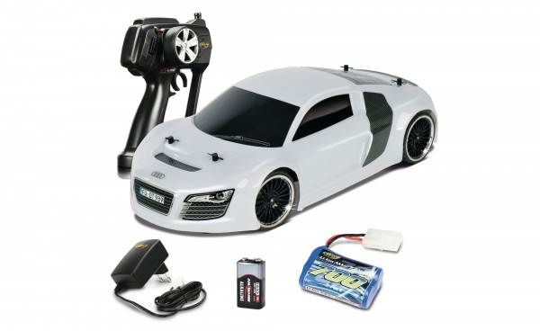 1 10 AUDI R8 FD 2.4 GHz 100 RTR ZU LANDE EINSTEIGER 1a Modellbau