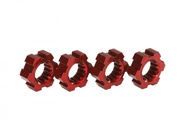 Radmitnehmer Aluminium rot (4) Radmitnehmer Aluminium rot (4) TRAXXAS X-Maxx