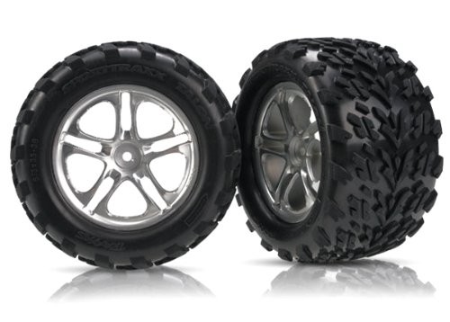 Traxxas 5174 Talon Tires Assembled on 5 Spoke Wheels, Monster Truck,