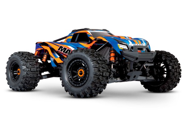 TRAXXAS MAXX 1:10 RTR TSM SR VXL4S Regler o Akku/Lader 1/10 Monster-Truck Brushless orange