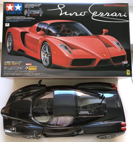 Tamiya RC Enzo Ferrari TB-01 verbauter Bausatz, siehe Bilder