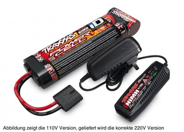 Akku/AC-Lader Completer Pack EU-Version (2969G & 2926X) 2 Ampere 230V Lader & 7Zellen NiMH 3000mAh A