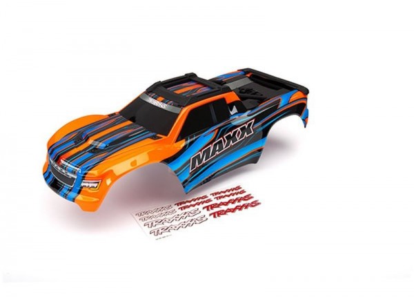 Karo Maxx orange lackiert + Decal Sheet TRAXXAS