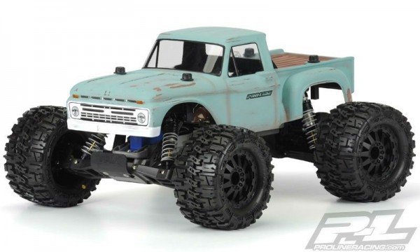 TRAXXAS Stampede Pro-Line 1966 Ford F-100 -X RTR +12V-Lader+Akku 1/10 2WD Monster Truck Brushed