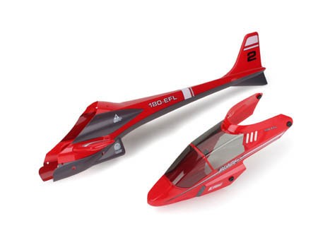 Blade CX 2 Kabinenhaube komplett Farbe Rot