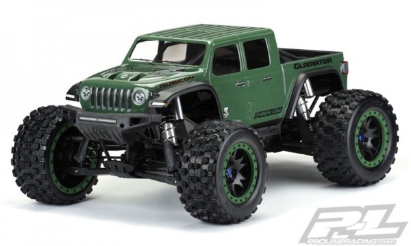 ProLine Jeep Gladiator Rubicon Karo klar_unlackiert Pre-Cut für X-MAXX