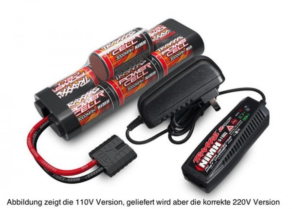 Akku/AC-Lader Completer Pack EU-Version (2969G & 2926X) 2 Ampere 230V Lader & 7Zellen NiMH 3000mAh A