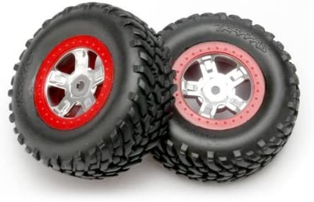 Traxxas Off-Road auf SCT Felge Rot (2) Komplettrad Off-Road auf SCT